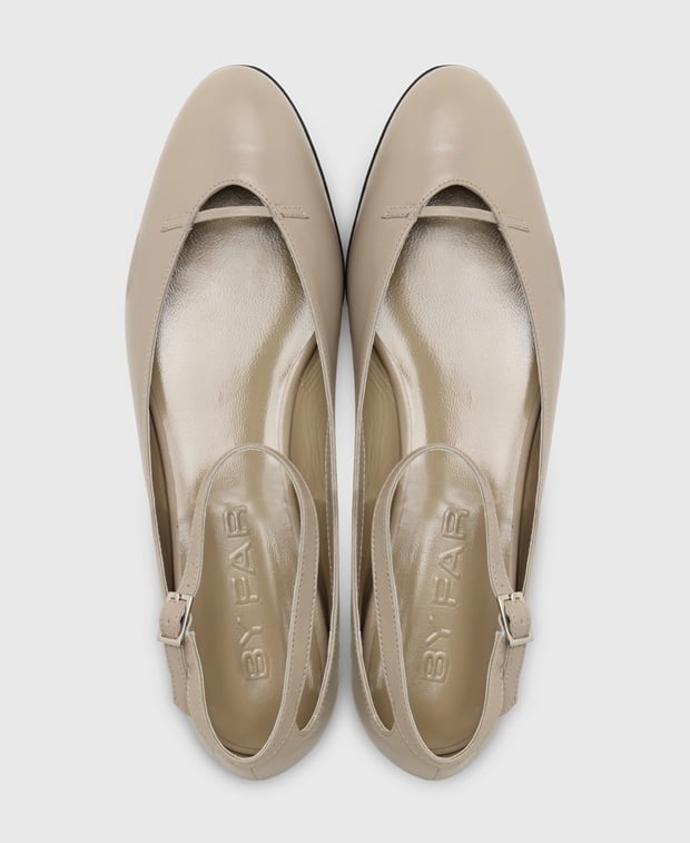 By Far Ballerina flat with straps Margot