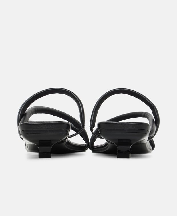 By Far Heeled sandals Morena black nappa leather