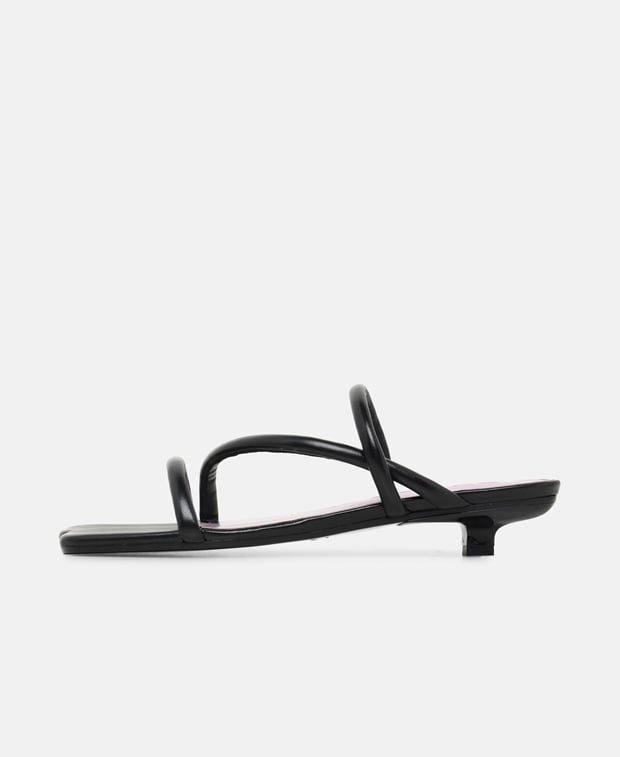 By Far Heeled sandals Morena black nappa leather