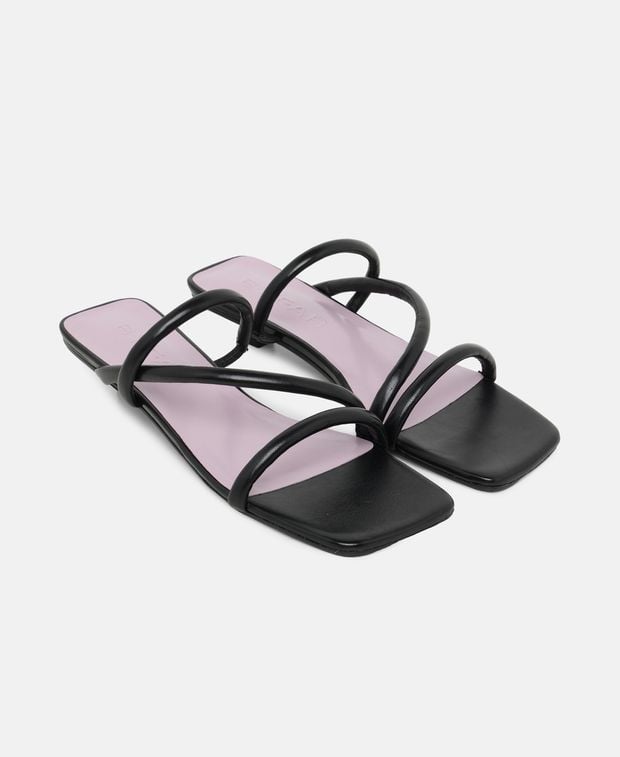 By Far Heeled sandals Morena black nappa leather