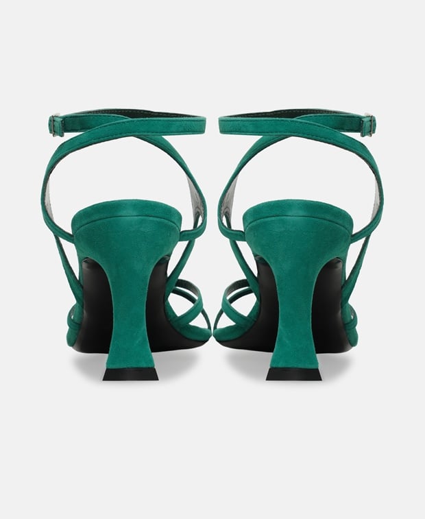 By Far Rosko Ankle strap sandals Dark Green