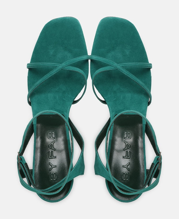 By Far Rosko Ankle strap sandals Dark Green