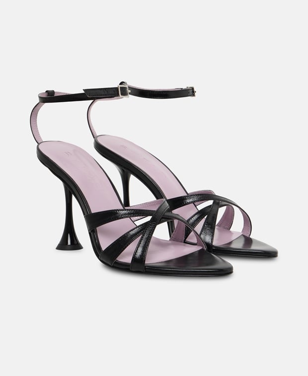 By Far Juliette Ankle strap sandals Black