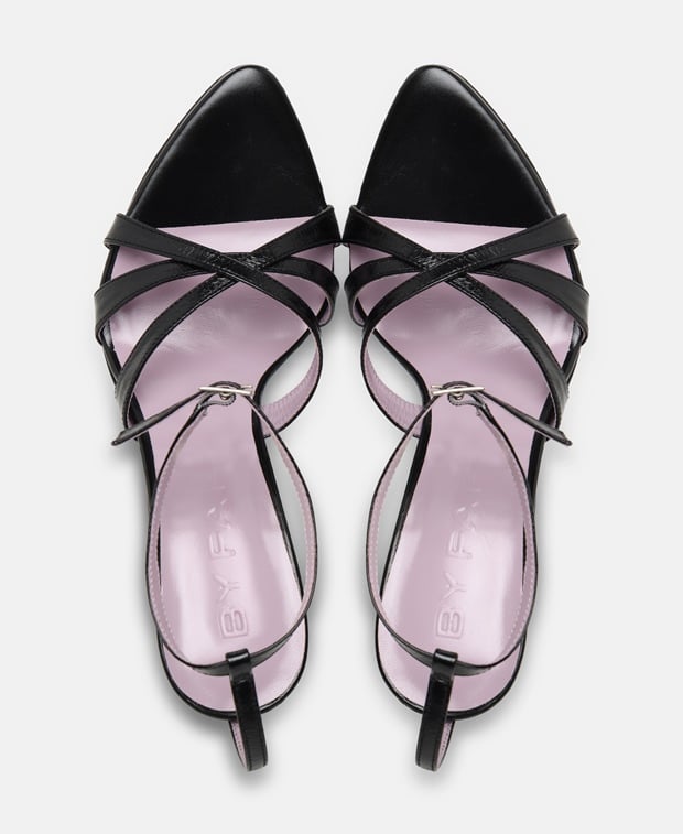 By Far Juliette Ankle strap sandals Black