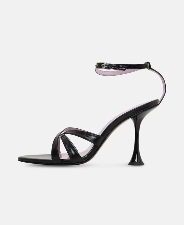 By Far Juliette Ankle strap sandals Black