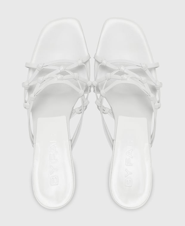 By Far Malaya Heeled sandals White