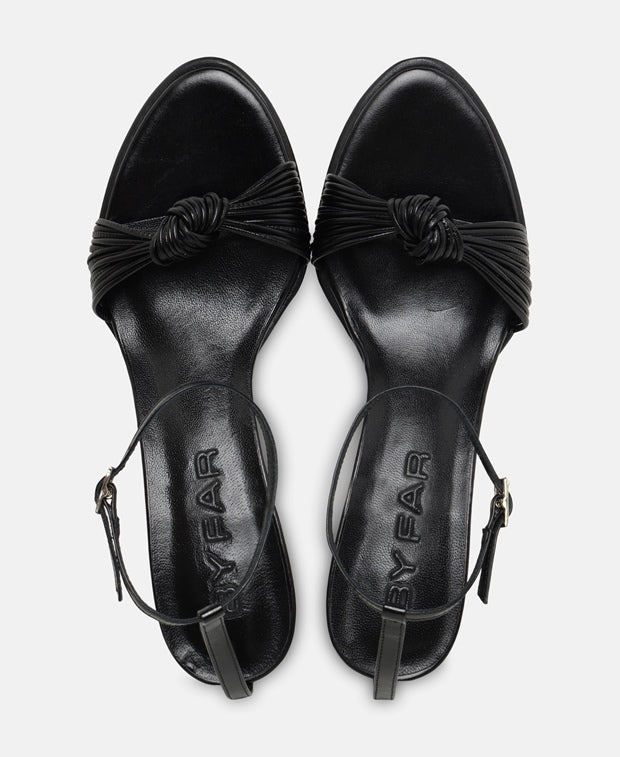 By Far Egon black creased calf leather Pumps