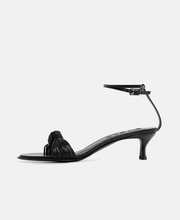 By Far Pumps Egon black creased calf leather