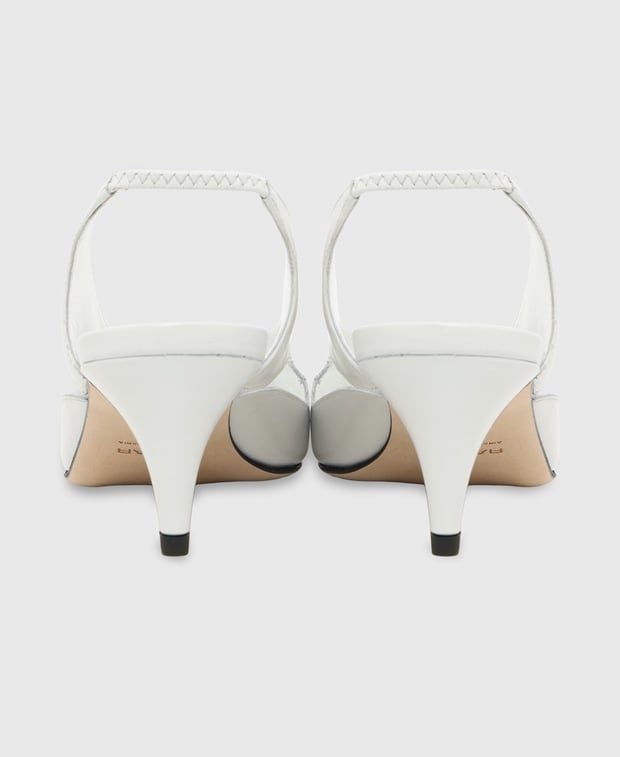 By Far Runa Slingback pumps White