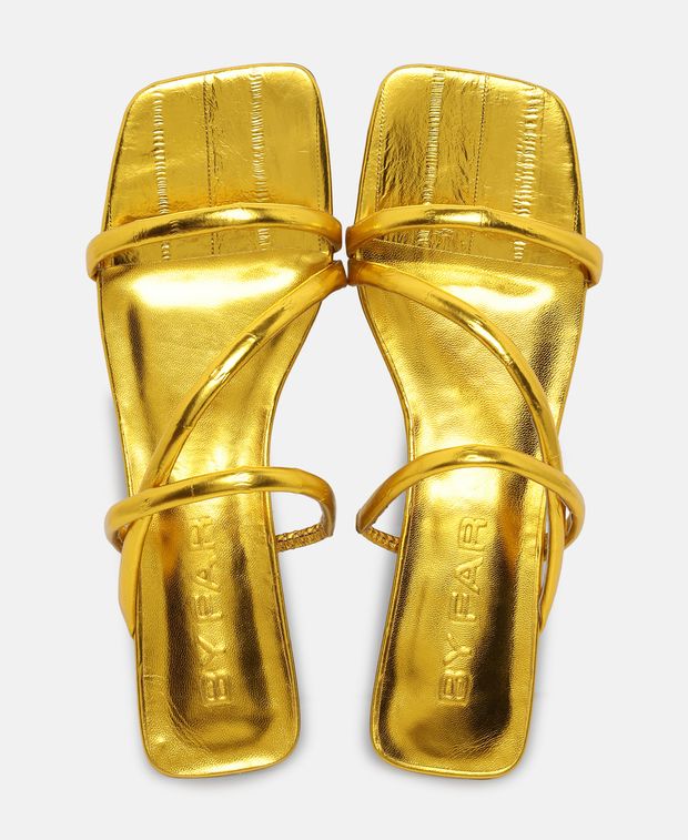 By Far Morena gold eel Sandals
