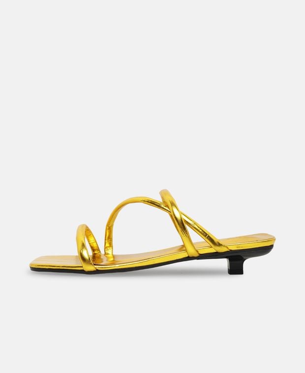 By Far Morena gold eel Sandals