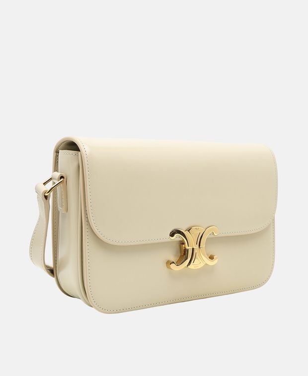 Celine Classique Leather cross body bag Oatmeal