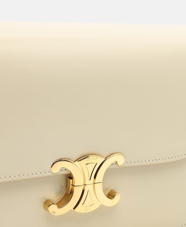 Celine Classique Leather cross body bag Oatmeal