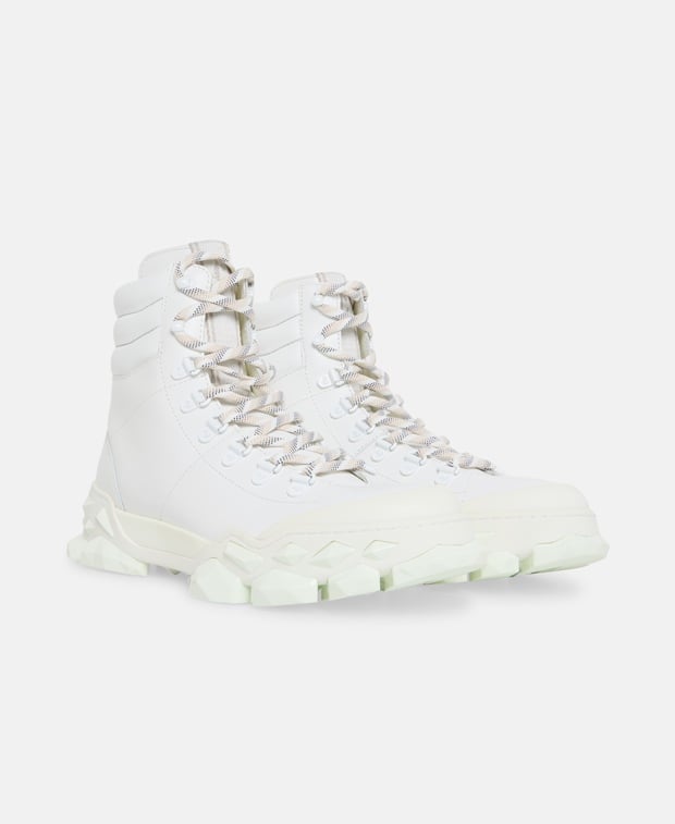 Jimmy Choo Diamond Lace-up ankle boot White