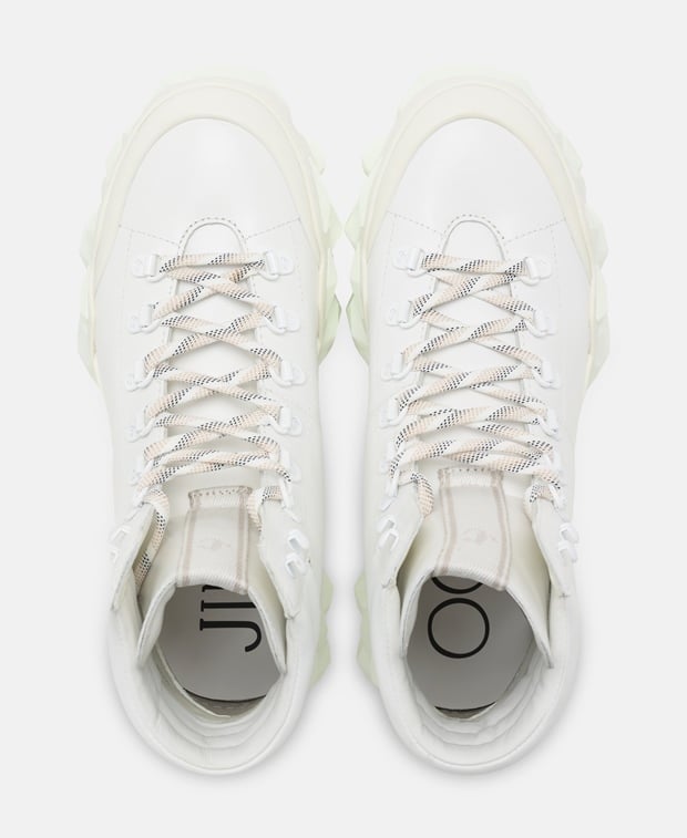 Jimmy Choo Diamond Lace-up ankle boot White