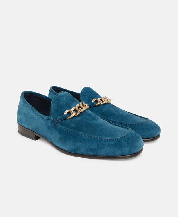 Jimmy Choo Marti reverse Loafers Petrol