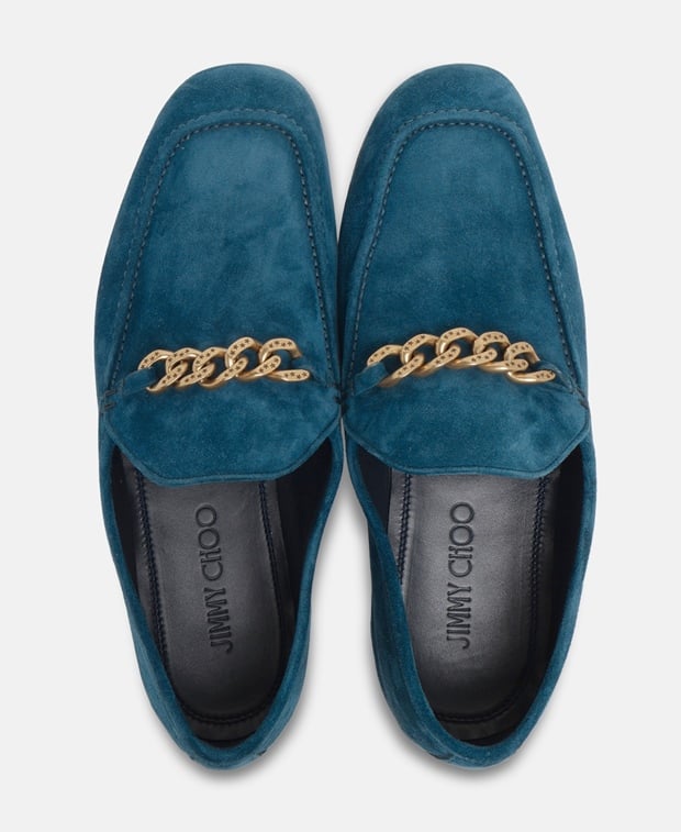 Jimmy Choo Marti reverse Loafers Petrol