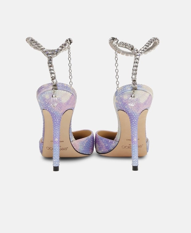 Jimmy Choo Saeda 100 Ankle strap pump Lilac
