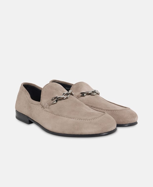 Jimmy Choo Msrti Reverse Loafers Dark Grey