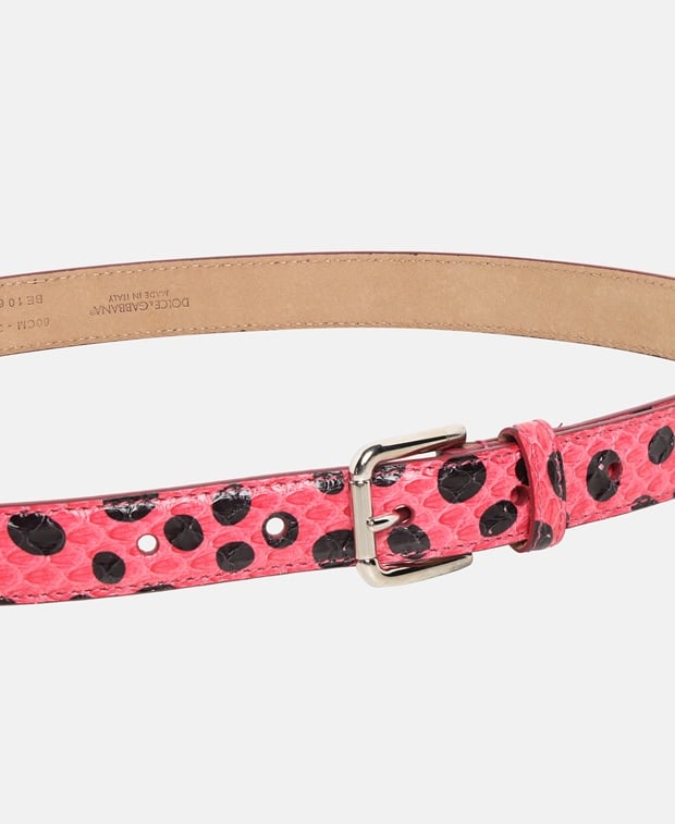 Dolce & Gabbana Leather belt Red