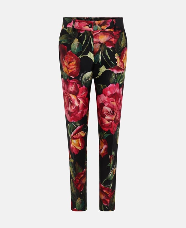 Dolce & Gabbana Silk trousers Rose