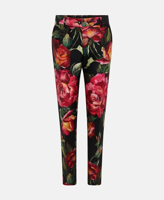 Dolce & Gabbana Silk trousers Rose