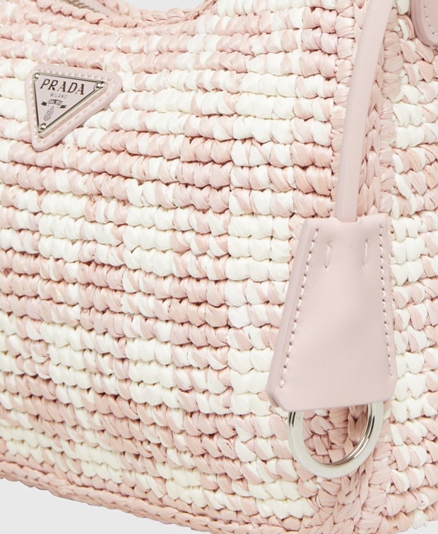 Prada Raffia bag Pink