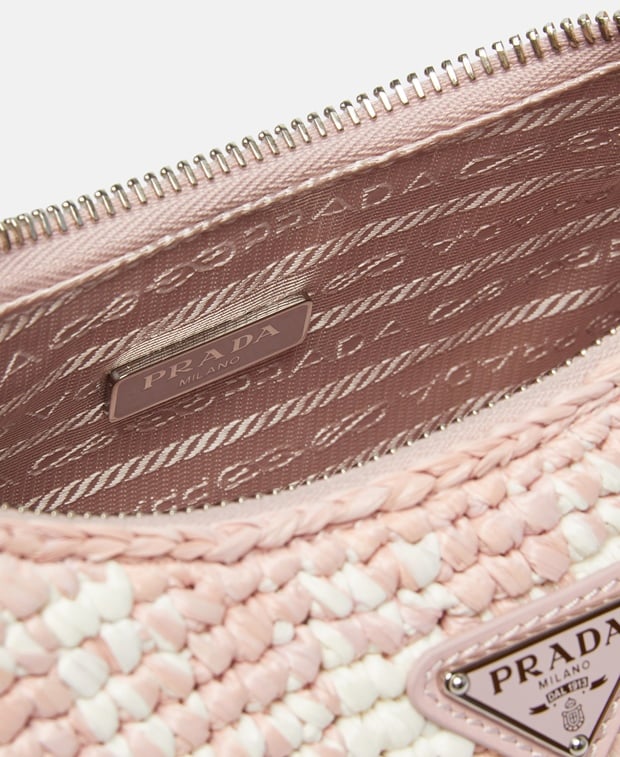 Prada Raffia bag Pink