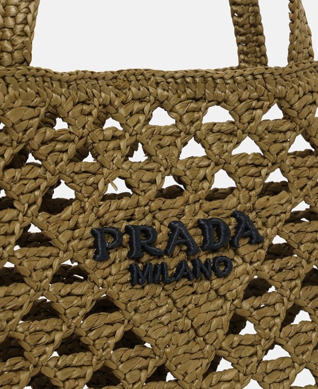 Prada Raffia bag Moss
