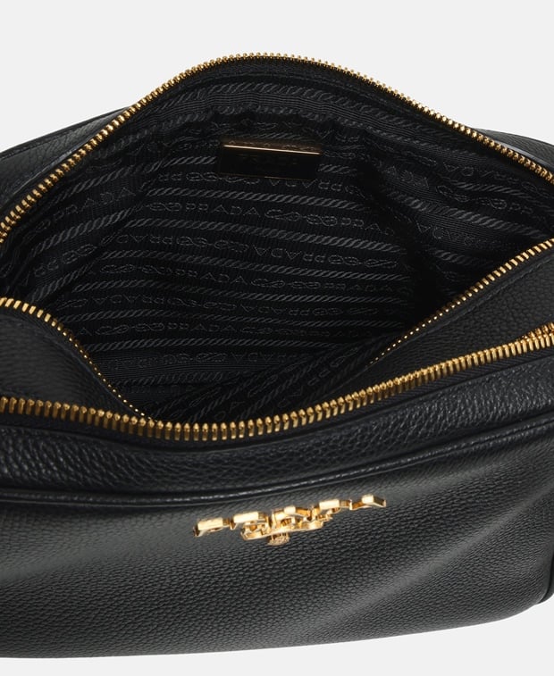 Prada Phenix Leather cross body bag Black