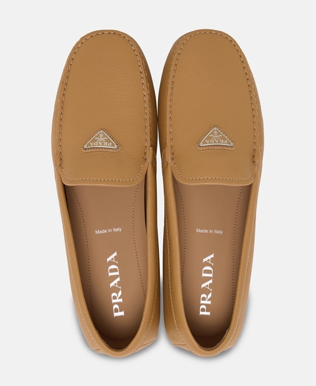 Prada Calzature Moccasins Sand