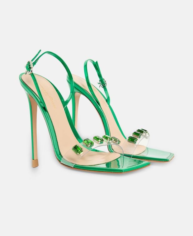 Gianvito Rossi Heeled sandals Ribbon Candy