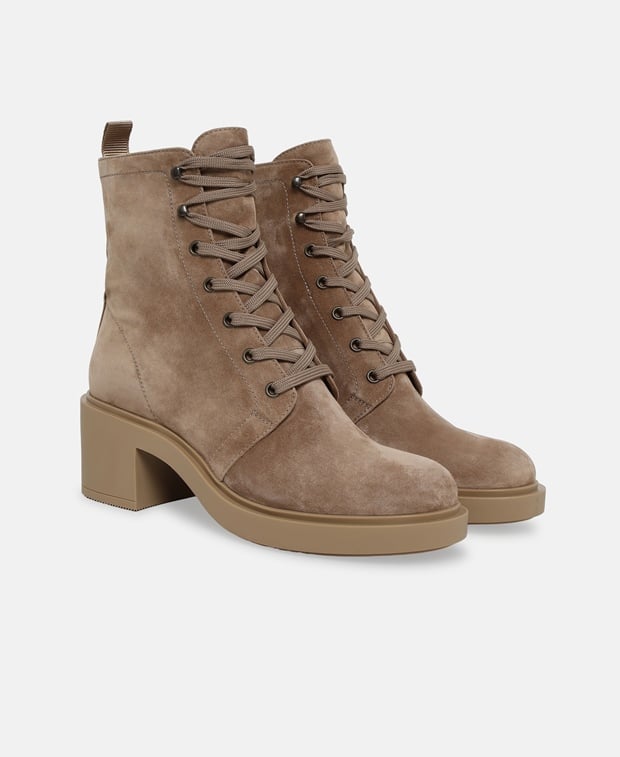 Gianvito Rossi Foster Lace-up ankle boot Camel