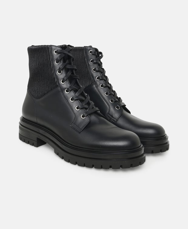 Gianvito Rossi Martis 20 Lace-up ankle boot Black