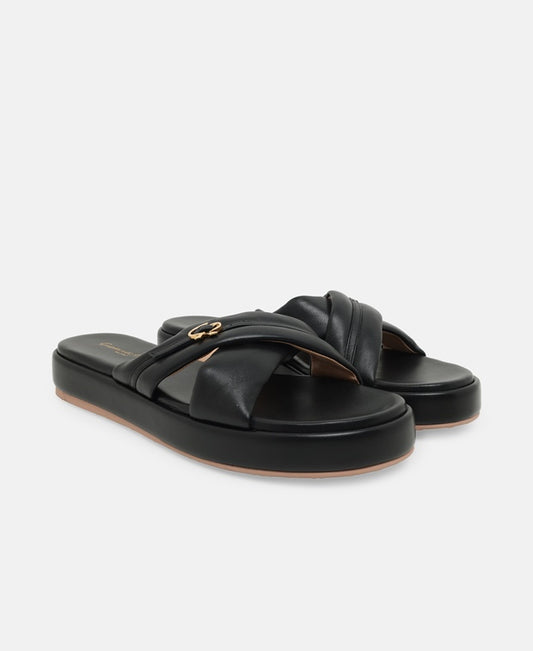 Gianvito Rossi Alima Slides Black