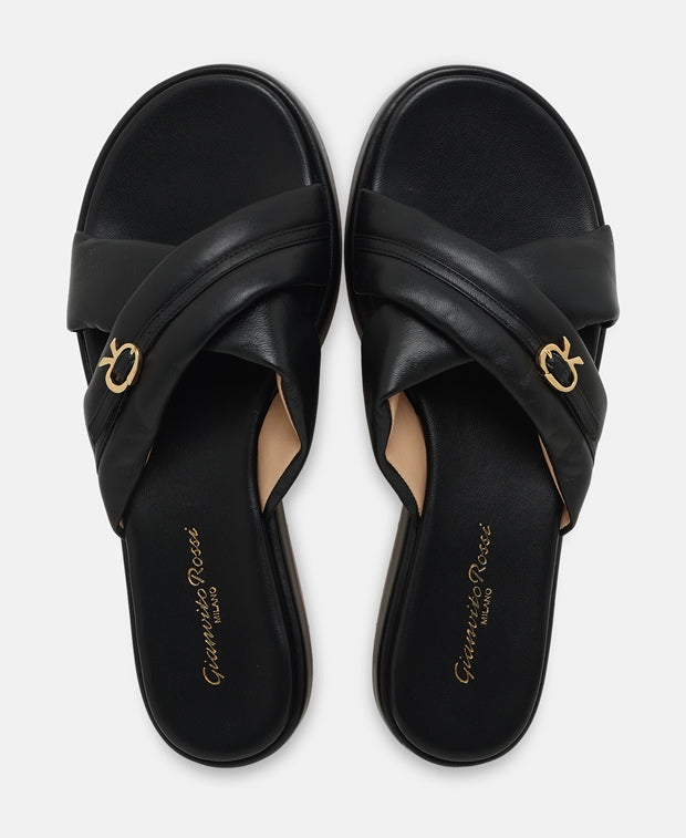 Gianvito Rossi Alima Slides Black