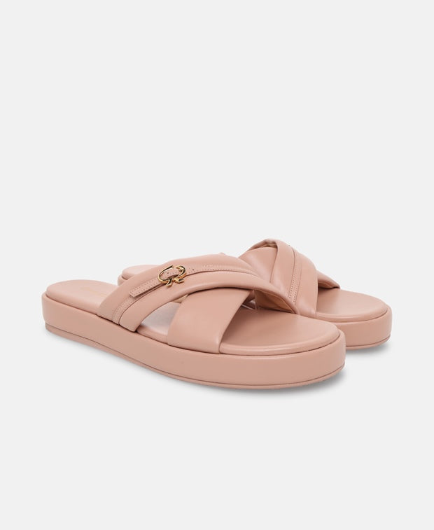 Gianvito Rossi Alima Slides Peach