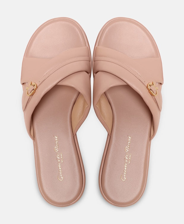Gianvito Rossi Alima Slides Peach