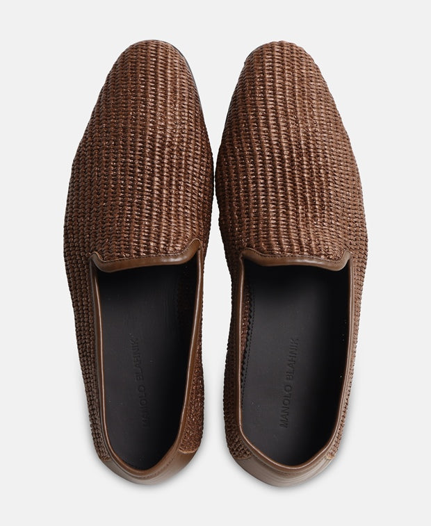 Manolo Blahnik Mario Loafers Dark Brown