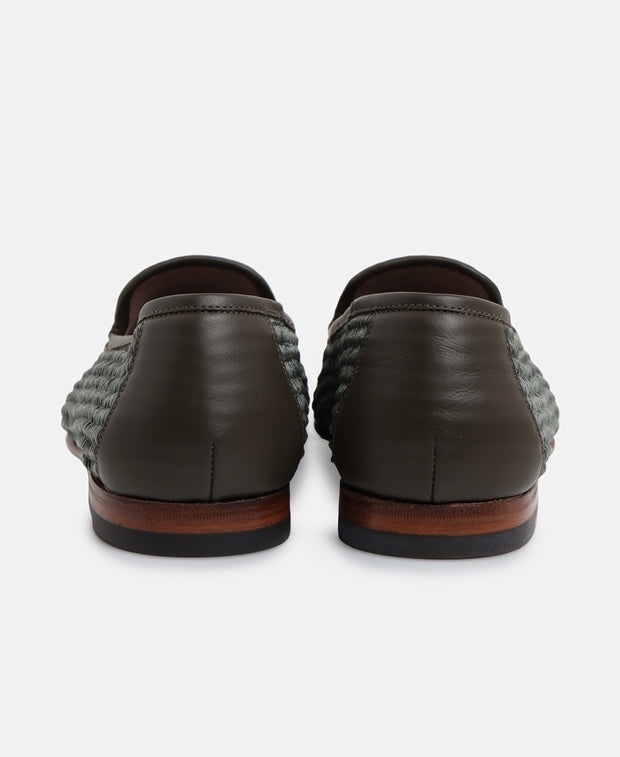 Manolo Blahnik Mario Loafers Khaki