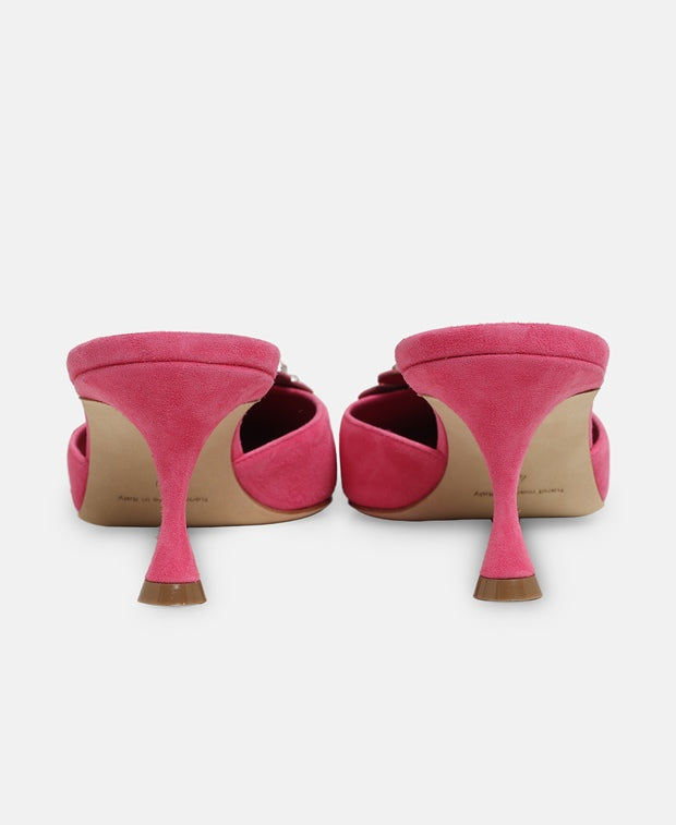 Manolo Blahnik Shogmu Mules Pink