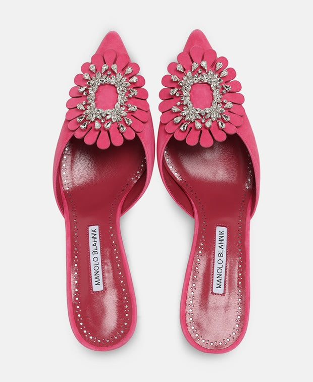 Manolo Blahnik Shogmu Mules Pink