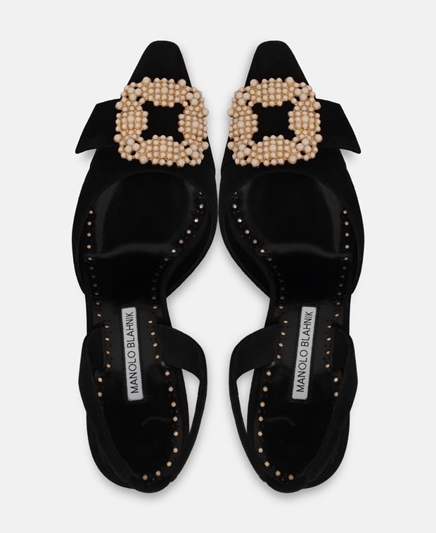 Manolo Blahnik Gibsli Slingback pumps Black