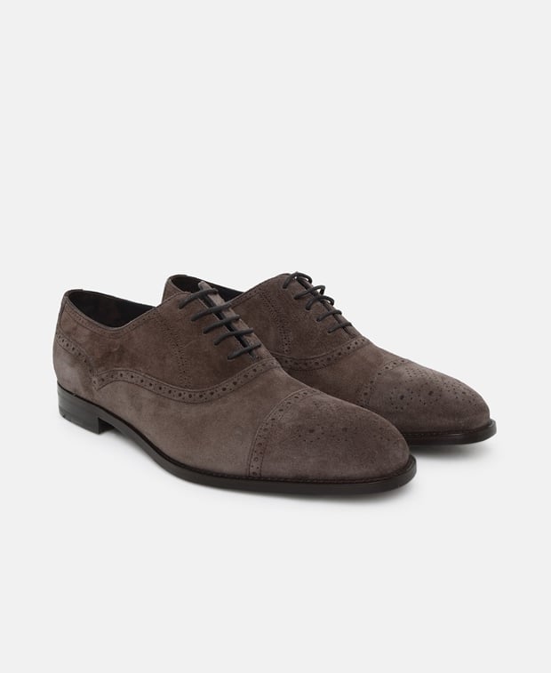 Manolo Blahnik Marrone Derbys Dark Brown