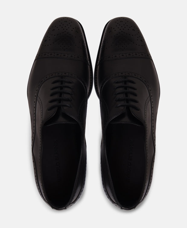 Manolo Blahnik Witney Oxfords Black