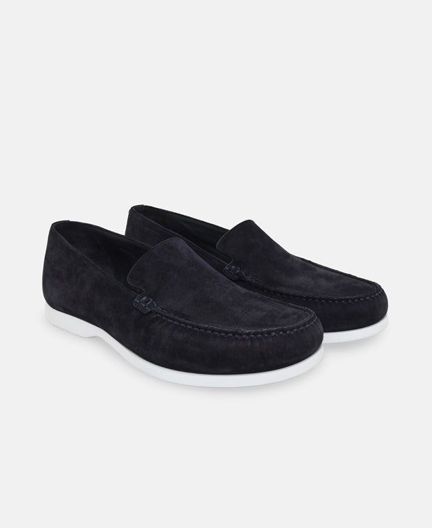 Manolo Blahnik Monaco Loafers Dark Blue