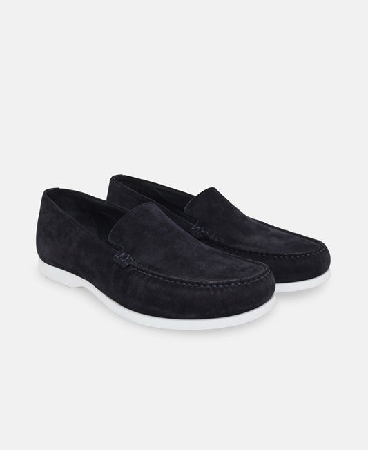 Manolo Blahnik Monaco Loafers Dark Blue
