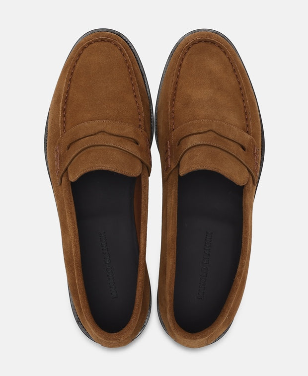Manolo Blahnik Marrone Loafers Dark Brown
