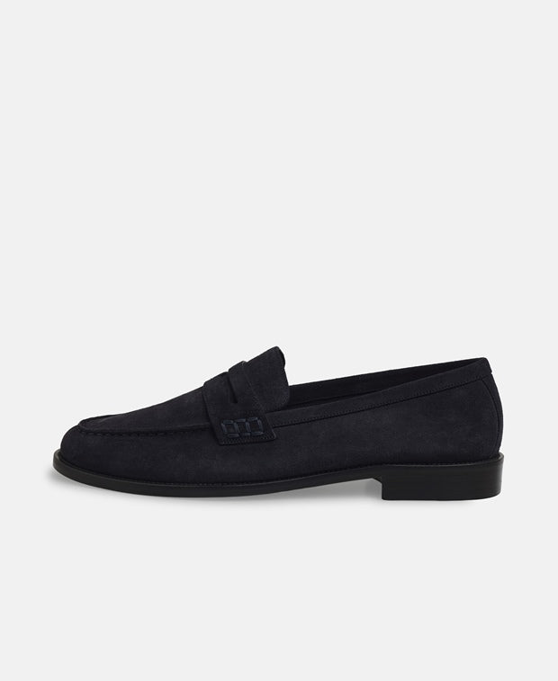 Manolo Blahnik Marrone Loafers Dark Blue