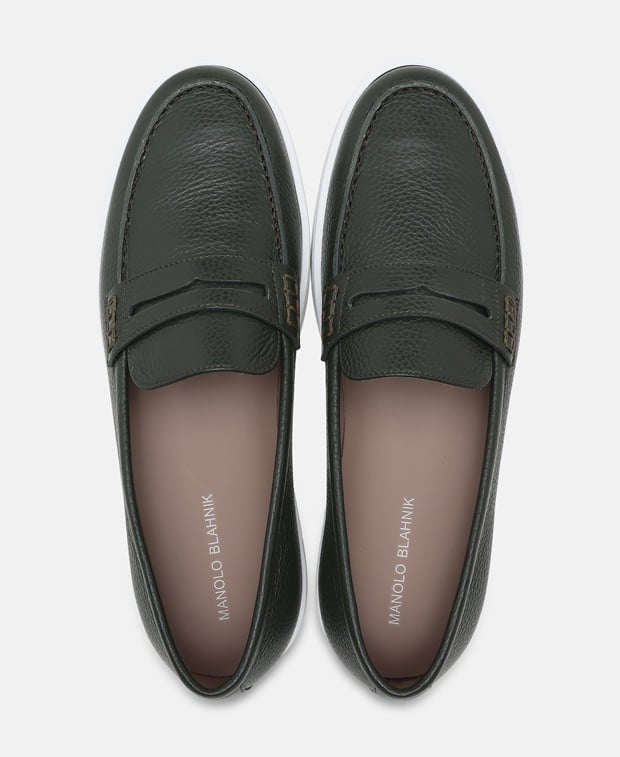 Manolo Blahnik Oliva Slip-on sneakers Dark Green